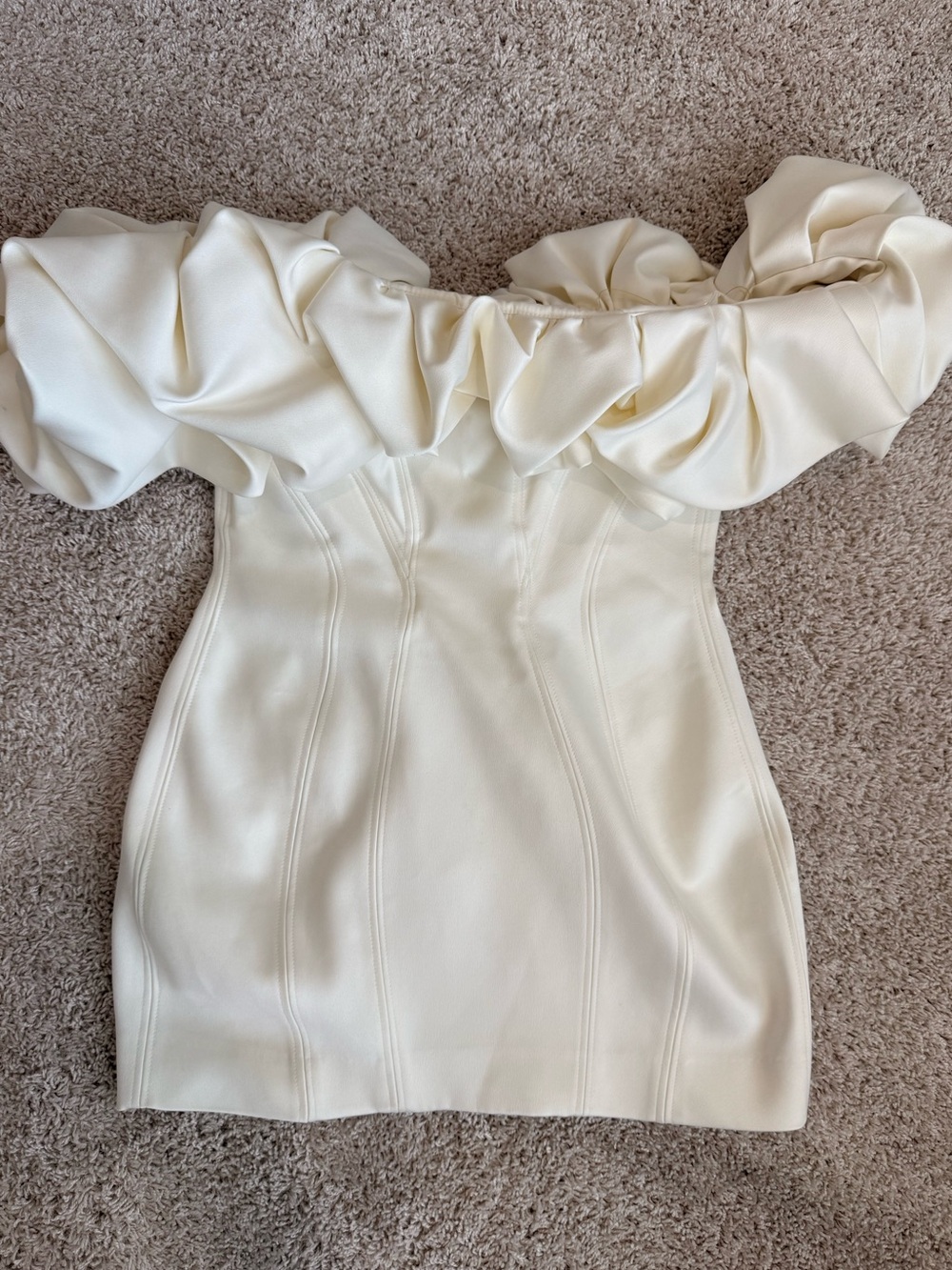 House of CB Ruffle Strapless Dress